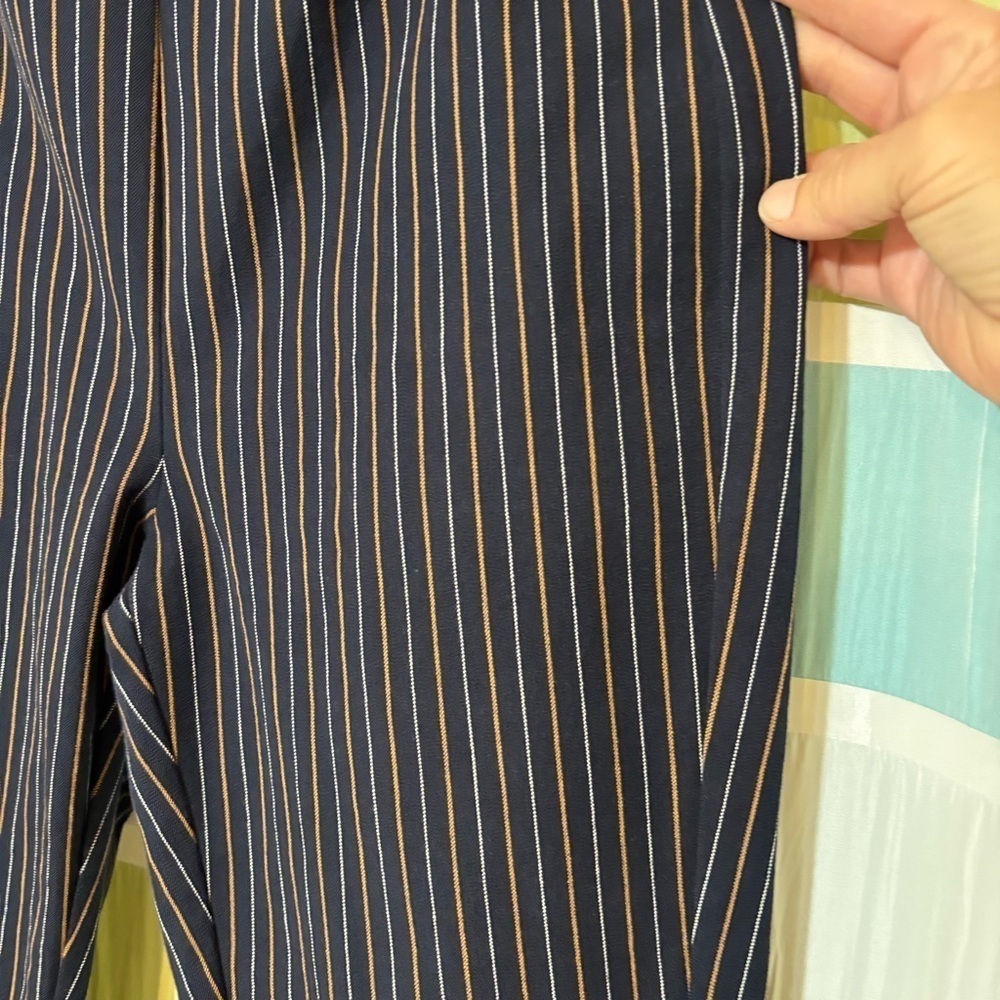 Derek Lam 10 Crosby Striped Back Zip Skinny Pants Sz 6 - Picture 7 of 8